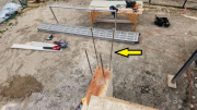 Deck beam is bolted to column for extra strength