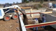 Crawlspace is backfilled