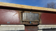 Steel post extensions are welded