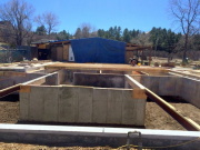 Existing north foundation level has been corrected
