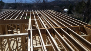 Second floor joists are installed
