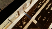 Drywall backings are installed before floor plywood