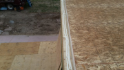 Foam under second floor walls for air infilteration control