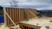 First wall on second floor