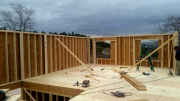 Second floor exterior walls