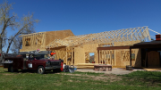 Trusses installed
