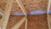 Gap to main attic for airflow