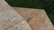 Roof peaks of rafters and trusses