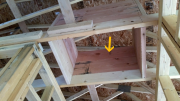 Attic access framed to hold back insulation & better access