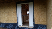Temp front door installed