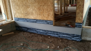 Flashings for new garage slab