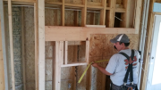 Fireplace mantel backing