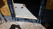 Doors are set in sealant
