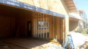 Garage door opening flashing.