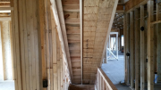 Stairs are reinforced with LVL's.