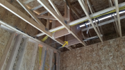 Garage high attic access.