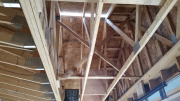Garage roof bracing.