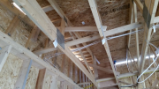 Garage gable bracing.
