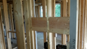 Strong blocks for towel bars.