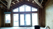 Doors and windows in family room
