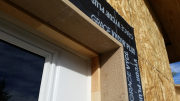 Garage door jambs installed
