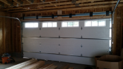 Garage door is installed