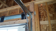 Garage door detail of backings