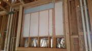Fireplace walls are insulated