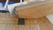 Steel bracket for complex free hanging soffit