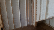Closed cell foam insulation in all exterior walls