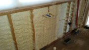 Closed cell in mud room wall.