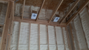 Closed cell on attic walls