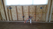 East kitchen wall