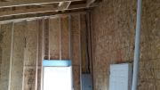 Wiring above breaker box