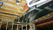 AC lines below basement ceiling