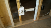 Central vacuum piping system is installed