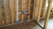Guest bath plumbing