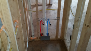 Schoolroom bathroom plumbing