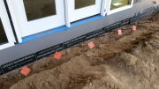 Flashings at rear patio