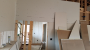 Drywall in progress