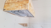 Range hood installed
