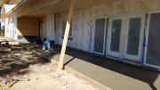 Finishing rear patio