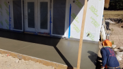 Finishing rear patio