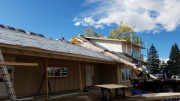 Loading shingles on roof