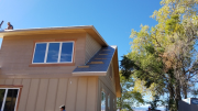 Northeast exterior trim complete, now moving to northwest