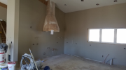 Interior paint in progress