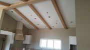 Ceiling beams in kitchen