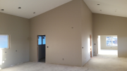 Painted walls before trim
