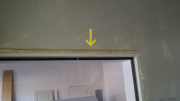 Garage mudroom door is foamed