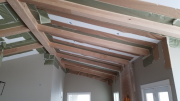 Alder beams ready for stain